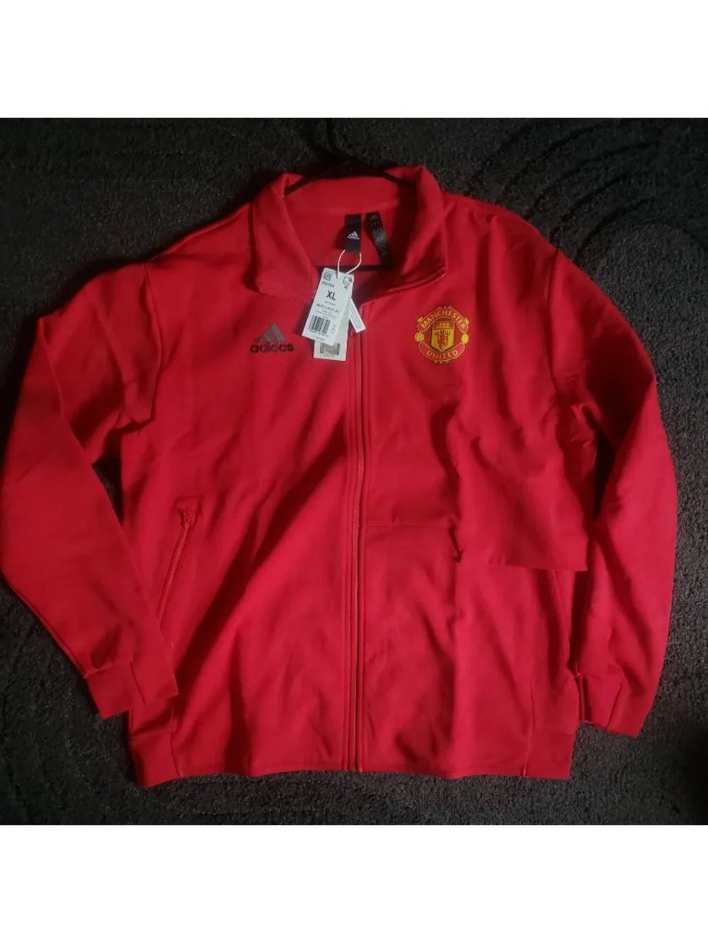 NWT Adidas Manchester United 2023/24 Anthem Jacket Red Men's XL IA8564